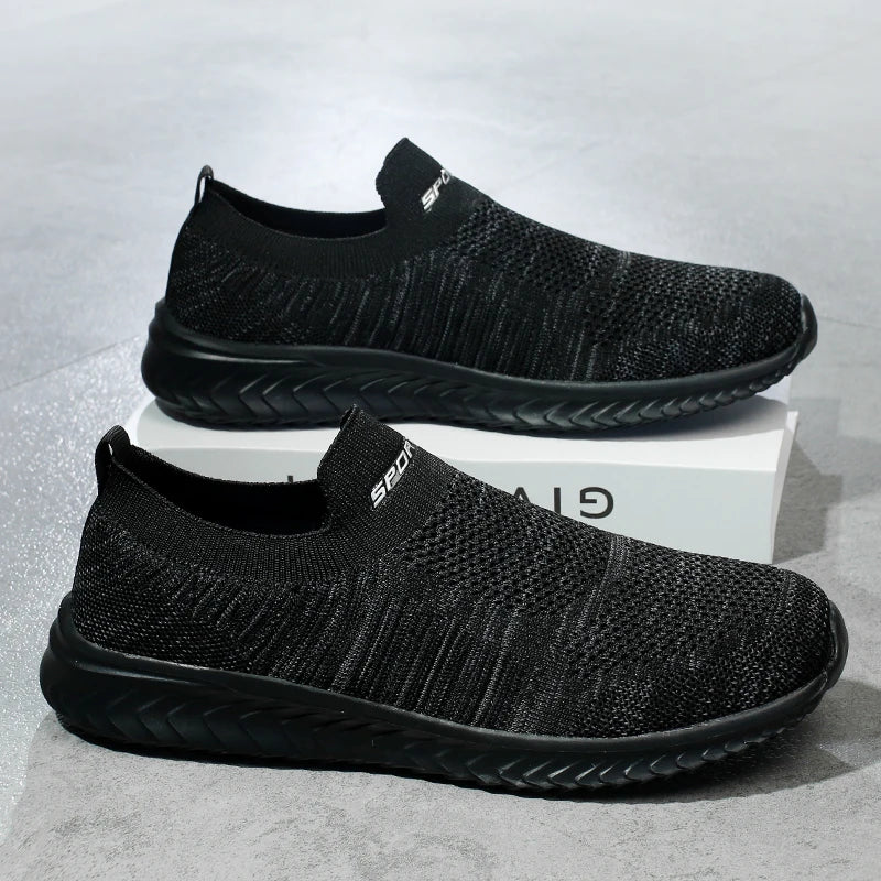 Men Vulcanize Shoes Mesh Men Shoes Lightweight Comfortable Men's Sneakers 2025 Autumn Fashion Slip on Flats Shoes Male Loafers