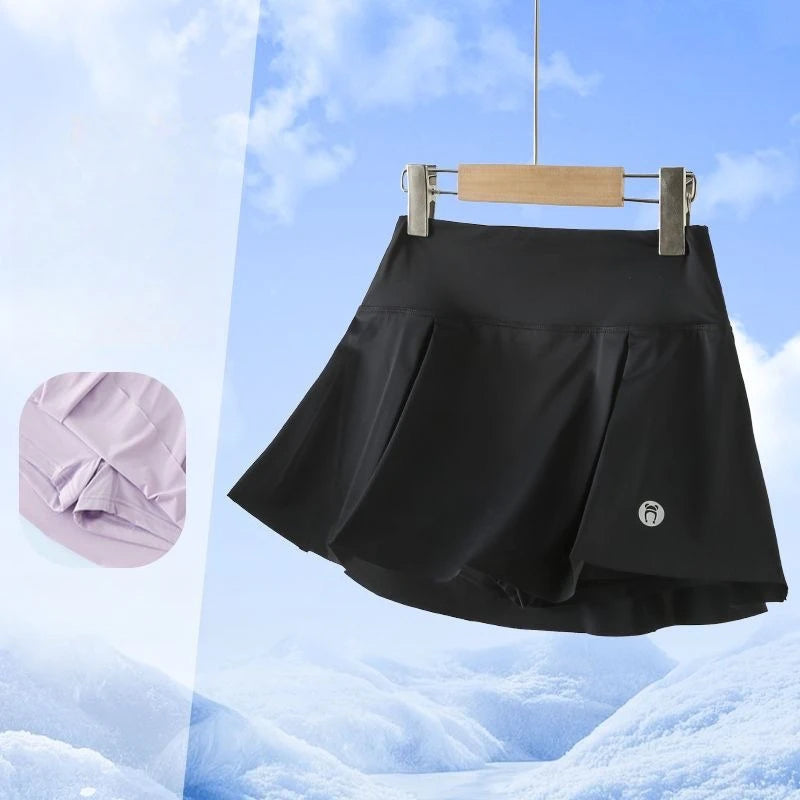 Kids Girls Pleated Skirt Shorts 2025 New Fashion Children Sporty Skirt Summer Quick Drying Clothing Teenage Girls Tennis Skirts