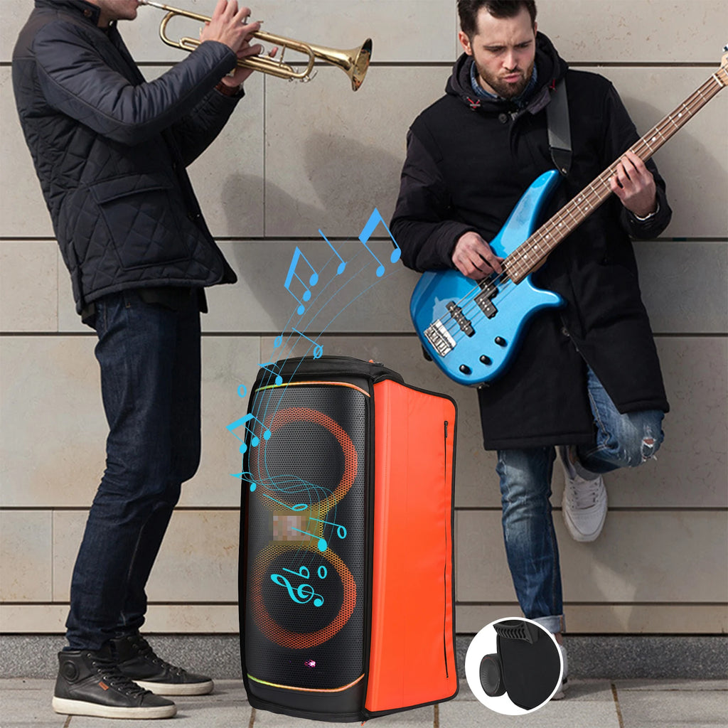 Padded Speaker Protective Cover Case with Mic Pocket Waterproof Double-Sided Speaker Storage Bag for JBL PARTYBOX 720 Dust Case