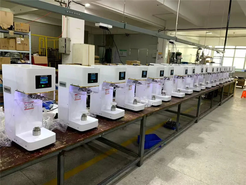 Automatic Juice Cup Drinks Sealing Machine Can Sealing Machine Jar Sealing Machine Non Rotary Plastic Tin Jar Beer Cans Seamer