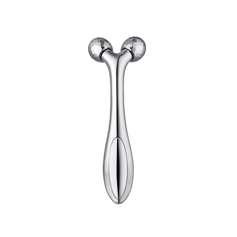 Facial Roller Massager, Mini Portable Y-shaped Ball Massager, Manual 3D Beauty Stick