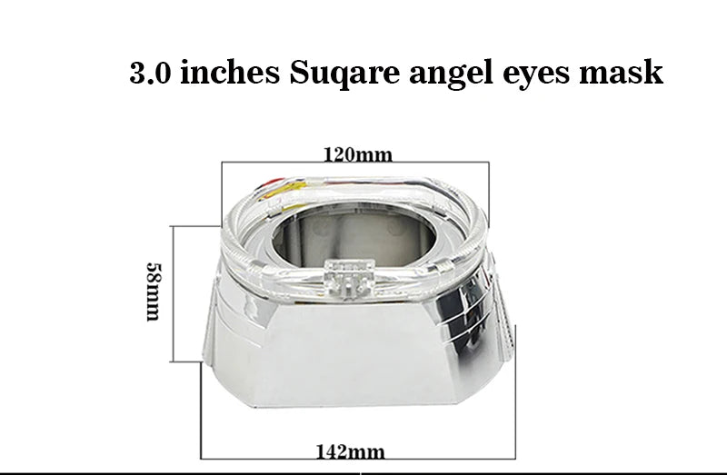 SANVI 2PCS S13 60W 6000K Dual Hyperboloid Bi LED Projector Lens 3R G5 H4 h7 9005 9006 Auto Projector Lens LHD Headlight