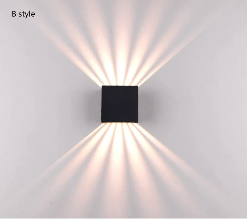 Outdoor Simple LED Wall Lamp Porch Garden Corridor Modern Indoor Wall Sconce Courtyard Landscape Lighting Waterproof IP65