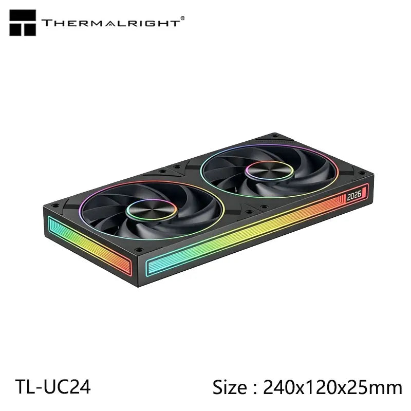Thermalright TL-UC12/24/36 Computer Case Cooling Fan,Infinite Mirror High-Performance Digital Display Screen