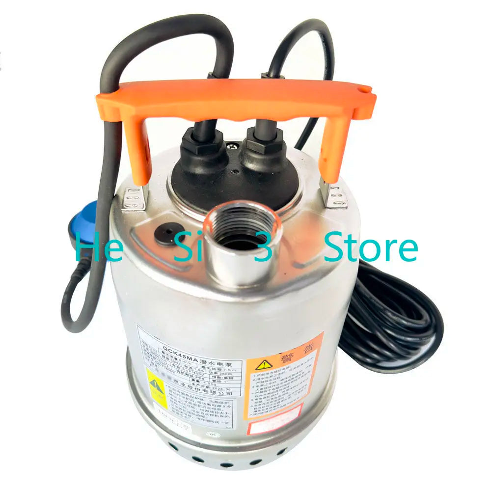Stainless steel submersible pump 220V basement sewage pump automatic pumping pump