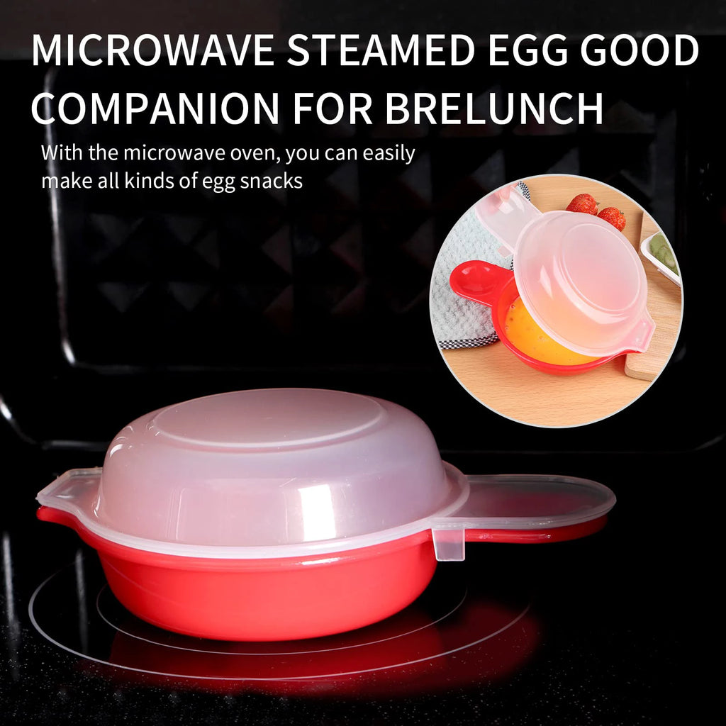 2pcs/set Microwave Cheese Eggs Cooker 1 Minute Fast Microwave Oven Eggs Cooker Easy Use Portable Household Kitchen Gadgets