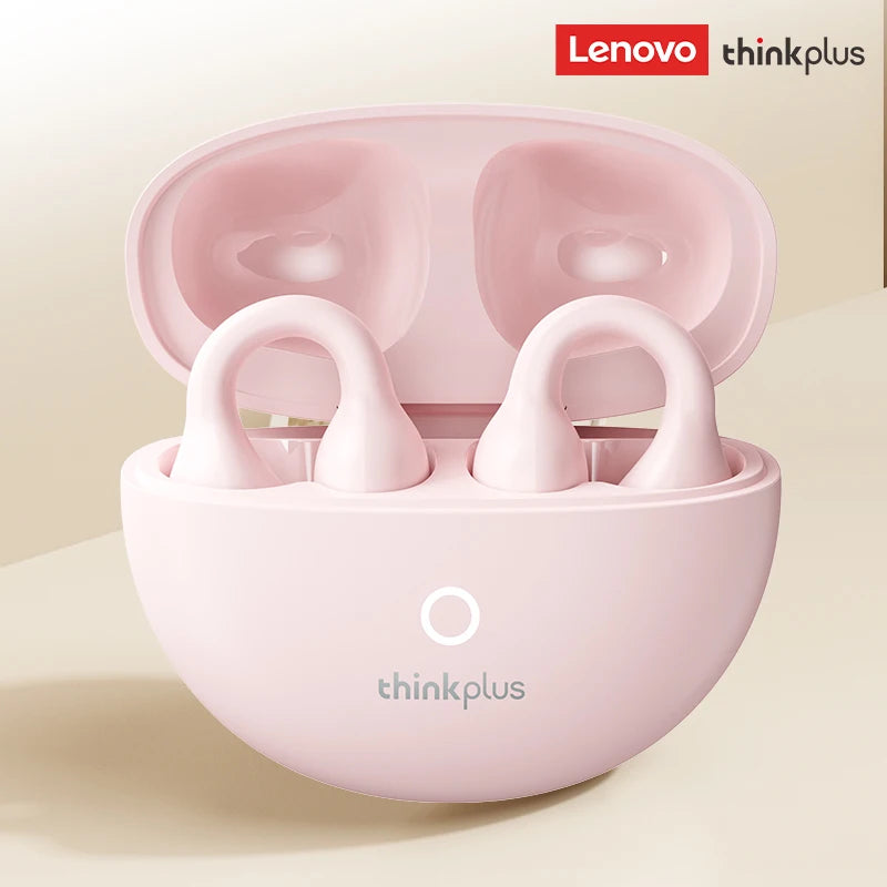 Lenovo LP25 PRO Bluetooth 5.4 Headphones Ear Clip Sport Wireless Headset Long Battery Life Noise Reduction Earphones HD Mic Call