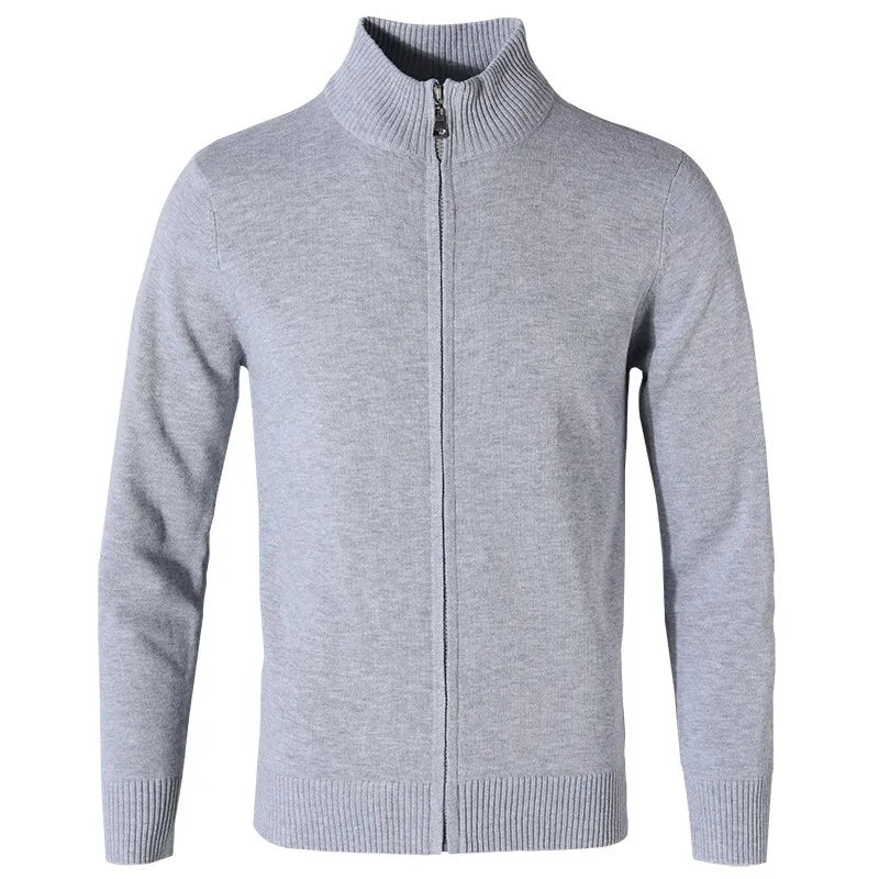 100% pure cotton Knit Autumn Winter 2025 Men's Stretchable Warm Knit Cardigan, Daily Commute Sweater.
