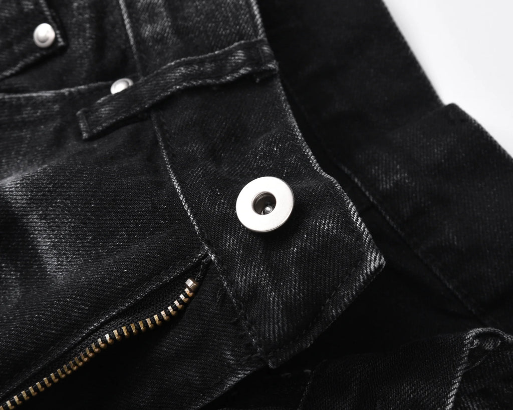 Yao Fashion Basic Style Daily Wear Street Style Retro Unisex Pants Y2k High Street Loose Vintage High Quality Jeans For Men
