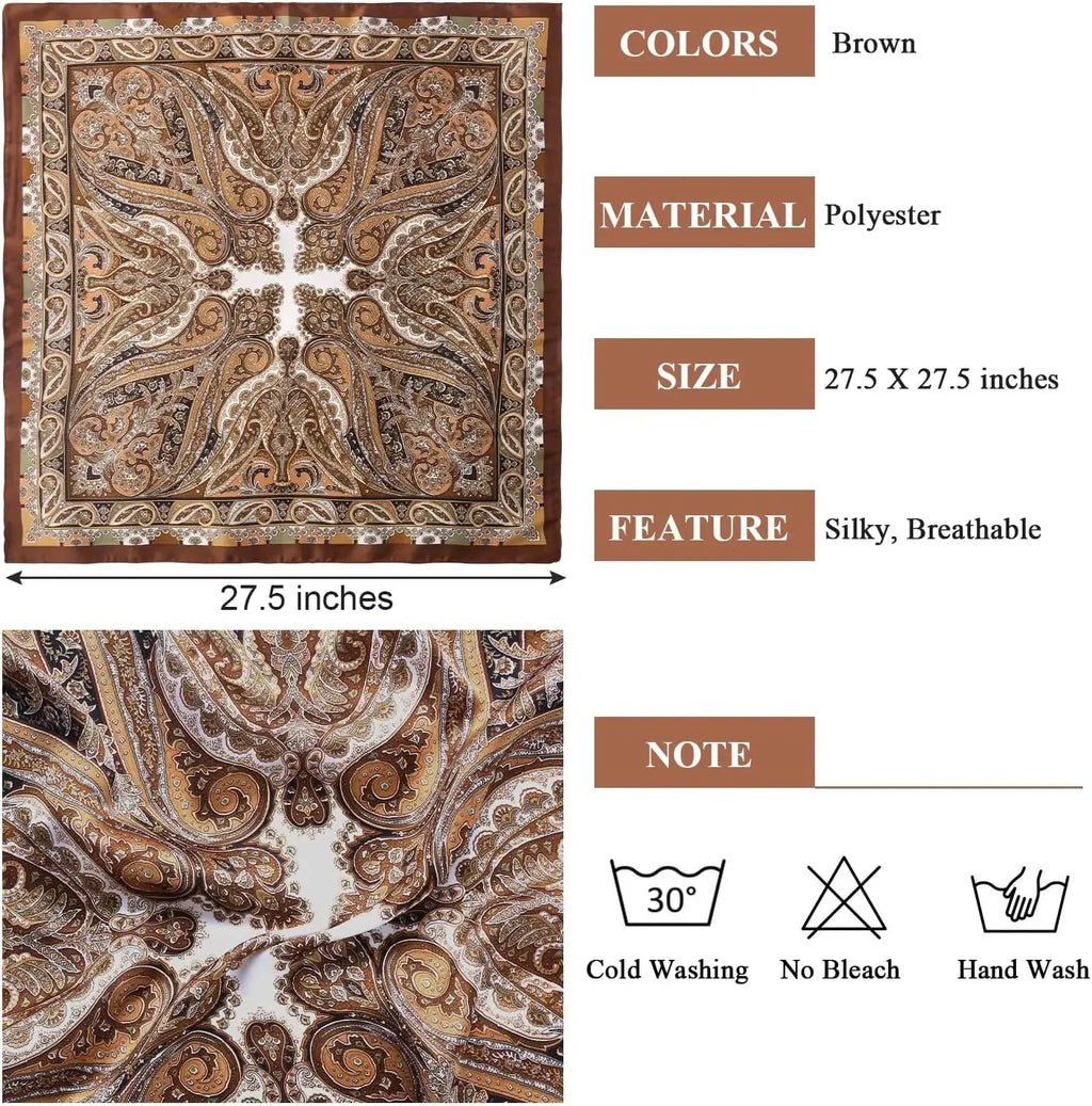 Satin-Like Head Scarf – Hair Wrap