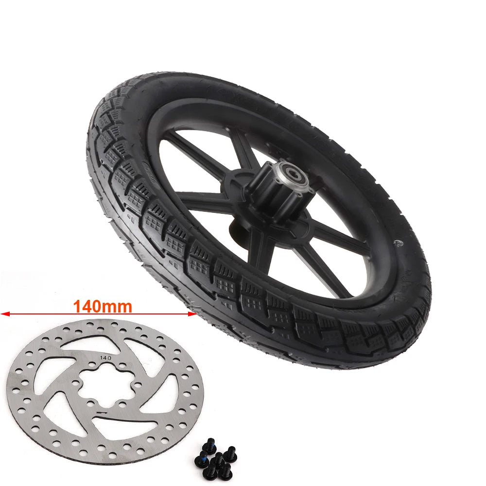 Electric Scooter 14 inch Front Wheel 14x2.125/54-254 Tire Inner Tube with Brake Disc For E-bike Folding Bicycles Tricycle Bike