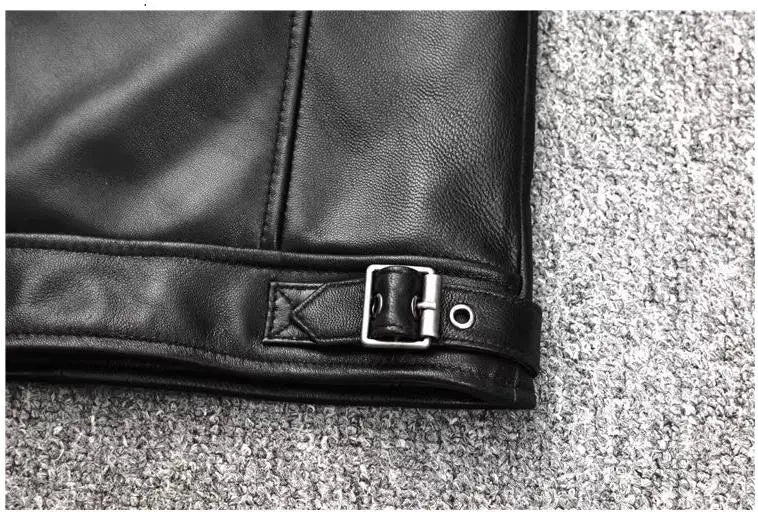 YR!Wholesales.Mens Real Natural Cowhide Cloth.100%.Cool Motor Rider Leather Jacket.Plus Size Slim Fit Real Leather Cloth