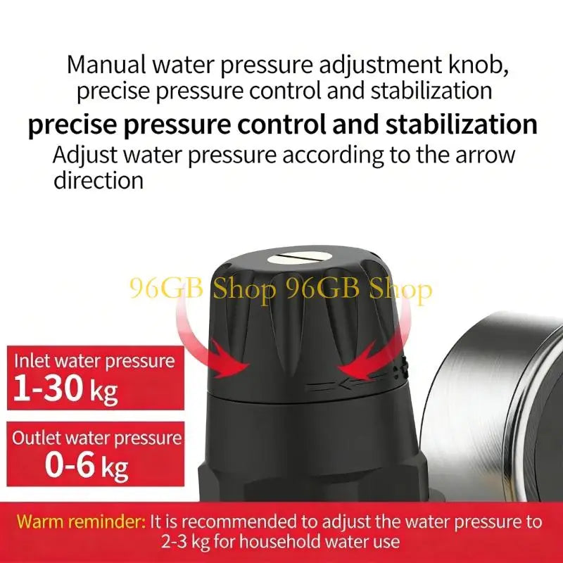 96GB Professional Copper Regulator Valves Precisions Cast RVs Water Pressure Control Valves With 3/4 Inch NPT Connection