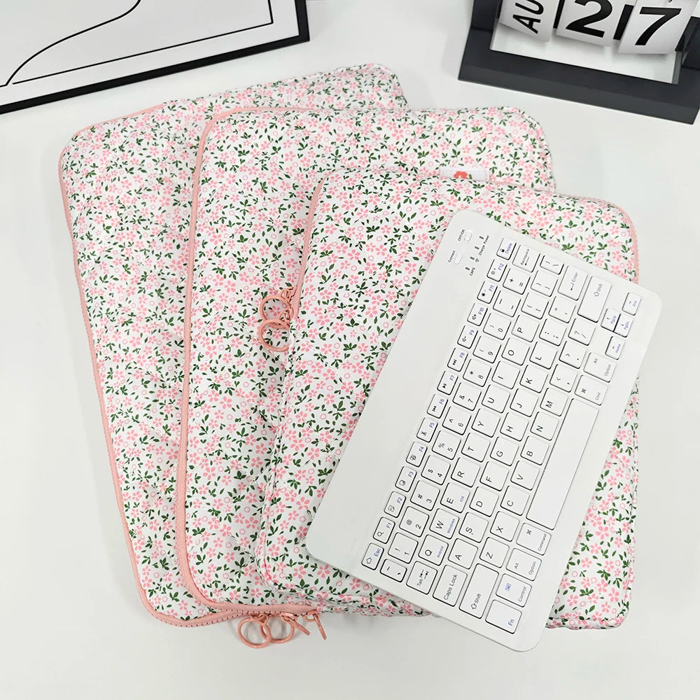 Pink Laptop Case Laptop Sleeve for MacBook Air/Pro 13-15.6Inch for Xiaomi/Dell,Cute Shockproof Tablet Sleeve IPad Case 9-11 Inch