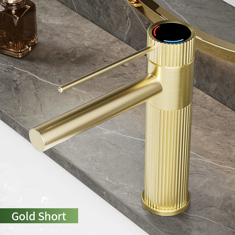 Stainless Steel Basin Faucet Gold/Black Bathroom Faucets Crane Tall Sink Faucet Hot Cold Water Sink Mixer Bathroom Faucet
