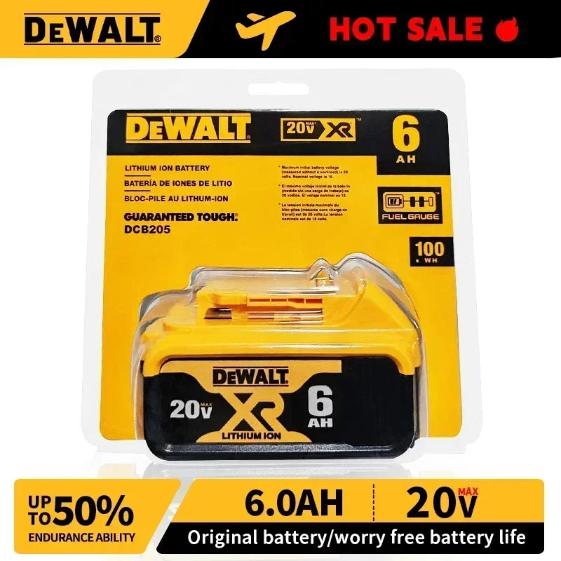 Original DeWalt 6.0Ah/5.0Ah 20V Battery Replaceable DCB184 DCB200 DCF892 DCF845 DCF850 DCF911 DCD800 DCD805 Tools Battery