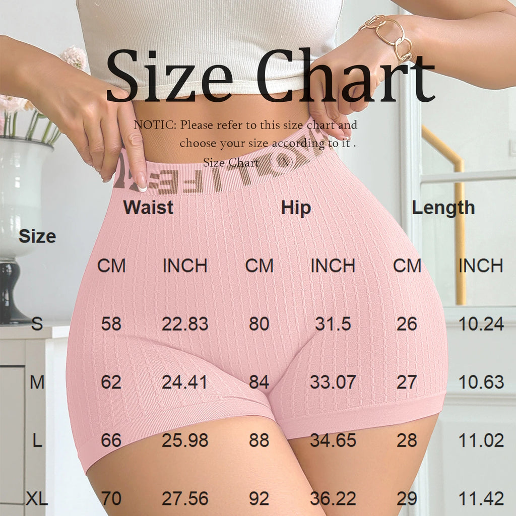 Women's High Waisted Sports Shorts, Safety Shorts, Casual Women's Underwear, Sexy Butt-lifting Boxer Shorts, Cozy Boyshorts
