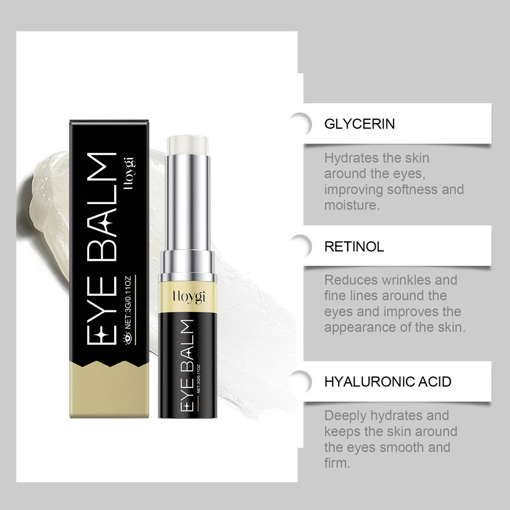 HOYGI Retinol Eye Cream Firming Skin Around Eyes Improve Eye Bags Smooth Fine Lines Reduce Dark Circles Nourishing Balm Stick