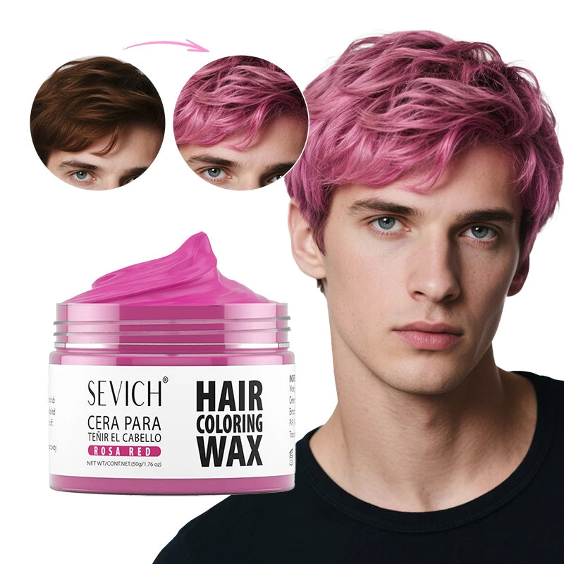 SEVICH 13 Colors Fashion One-Time Hair Color Wax Styling Temporary Dye Cream Gel Diy Mud Pomade For Beards Eyebrow Easy To Wash