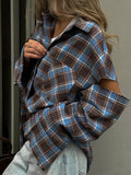 Chic Green Plaid Print Loose Pants Women Casual High Waist Straight Wide Leg Trousers Party Daily Classic Attire 2026 Spring