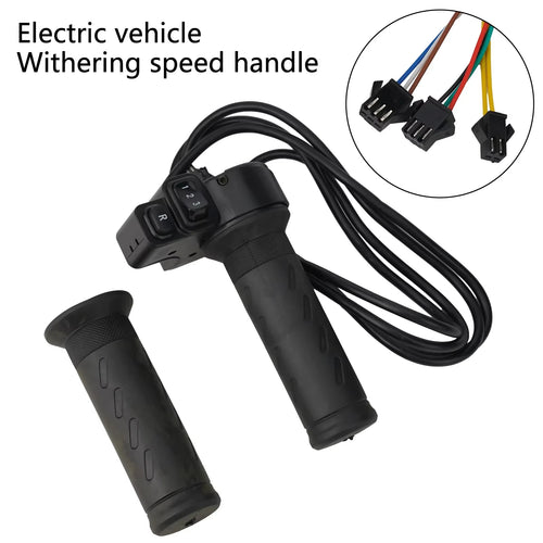 1 Pair EBike Scooter 24V 36V 48V 72V 3-Speed 8PIN, Reverse Gear Switch, For Electric Bike Throttle Control Handle