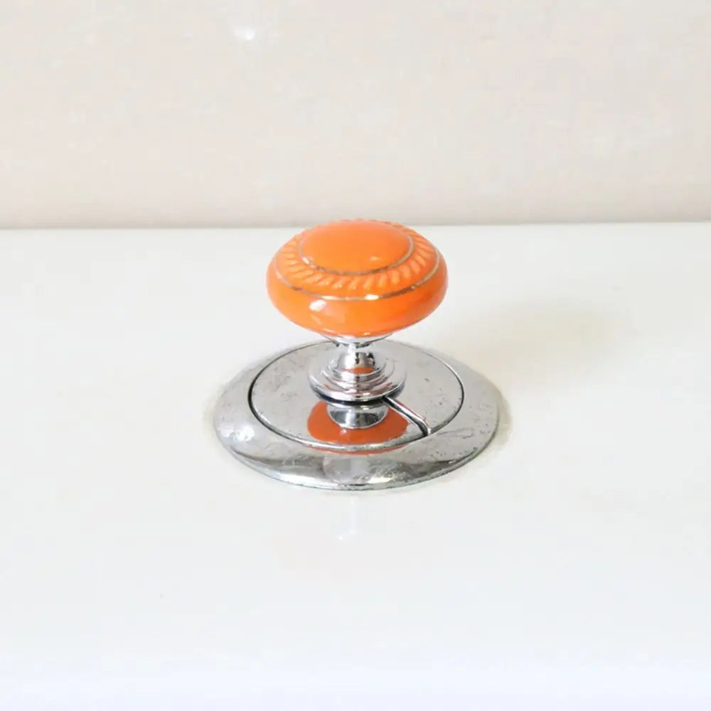 New Ceramic Round Shaped Toilet Tank Button Universal Labor-saving Furniture Handle Toilet Flush Button Toilet