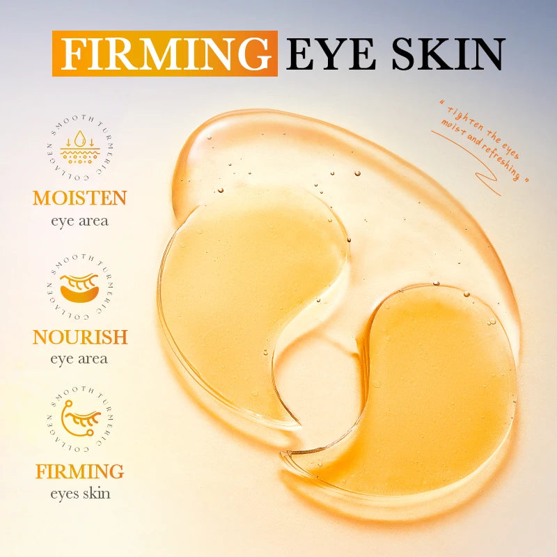 1 Box of 80Pcs Collagen Moisturizing Eye Masks, Eye Patches, Containing Collagen Ingredients, Moisturize and Nourish the Skin Ar