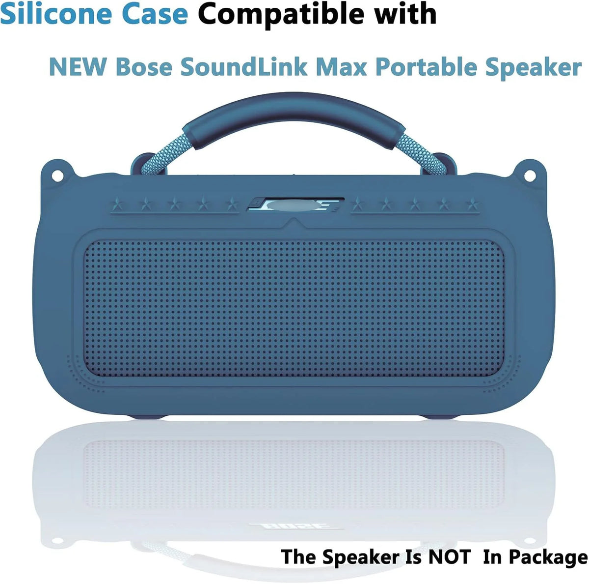 Silicone Cover Case and Shoulder Strap for Bose SoundLink Max Portable Speaker Accessories(case only)