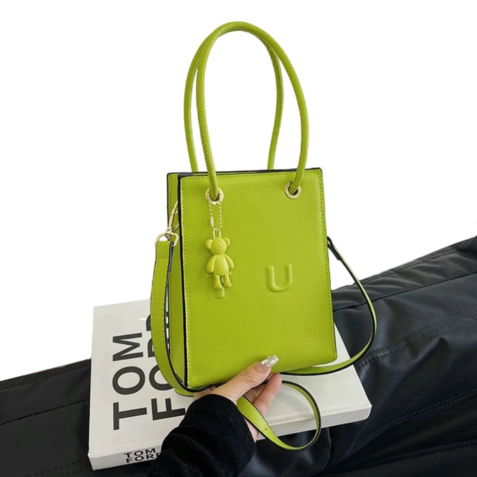 2026 Small Square Bag Women New Handbag Fashion Shoulder Casual Crossbody Solid Color Mobile Phone Bag