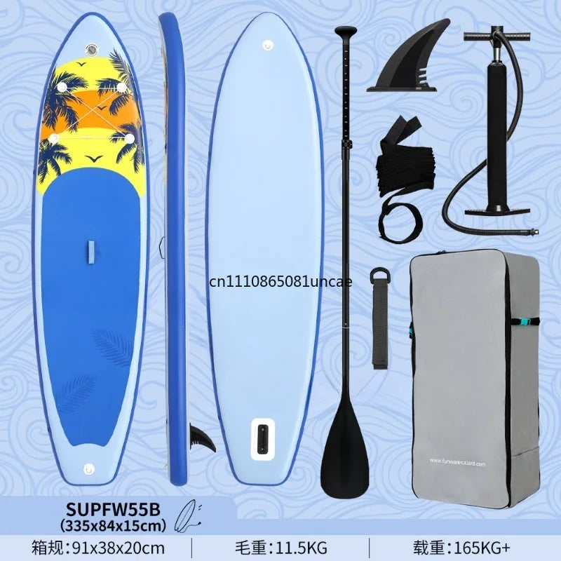 Inflatable Stand Up Paddle Board SUP Beginner Water Surfing Skid Board Outdoor Water Sports Equipment