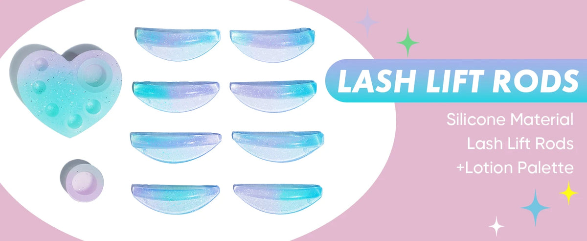 PERMANIA New Lash Palette Silicone Lashes Rod Shield Eyelash Curler Adhesive Lash Lift Pad Makeup Eyelash Lifting Tools