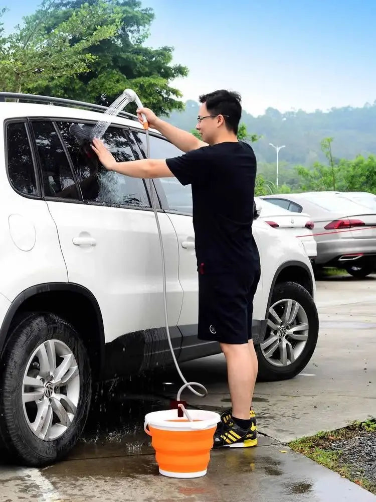 2025 Portable Camping Shower Electric Shower with Battery 4400mAh USB Rechargeable Fast Charging Outdoor Shower System