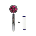 Shower Head Water Saving Flow 360 Degrees Rotating with Filter & Fan ABS Rain High Pressure Spray Nozzle Bathroom Accessories