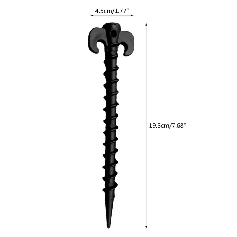 10Pcs Camping Tent Stakes Tent Heavy Duty Tent Nails Plastic Screw Tent Pegs for Fixing Camping Tent Rain Tarps Outdoors