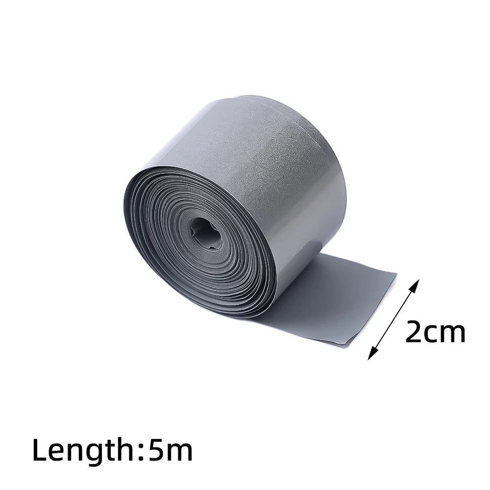 5M Reflective Heat Transfer Film Safety Reflector Sticker For Bag Shoes Cloth Heat Decals Roadway Night Warning Strip Stickers