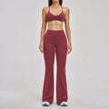 Custom LOGO Women's Skinny Back Yoga Fashion Micro Fitness Sports Outdoor Running Fitness Wear Two-piece Set