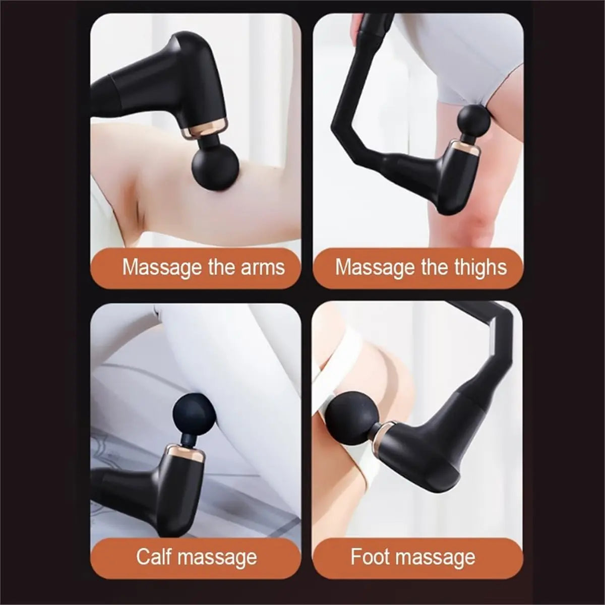 2026 New Massage with Extended Handle, Back and Neck Massage for Pain Relief, Massage Deep Tissue, with 4 Massage Heads