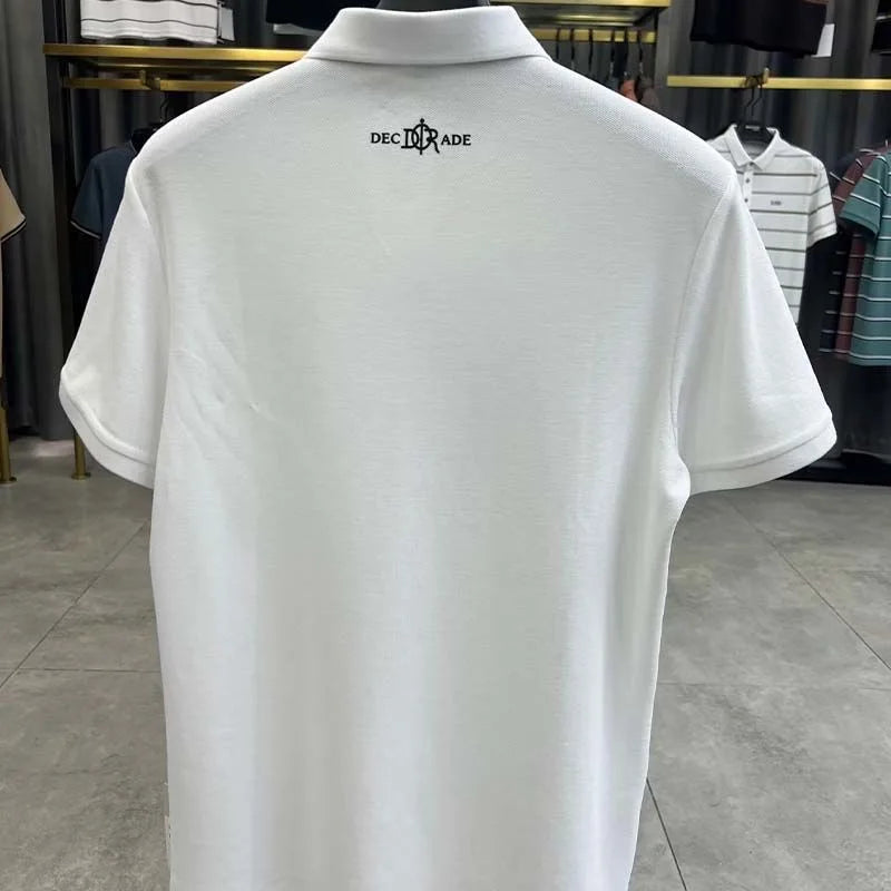 100% pure cotton high-end short sleeve men's polo shirt summer designer luxury brand embroidered Paul T-shirt fashion men's wear
