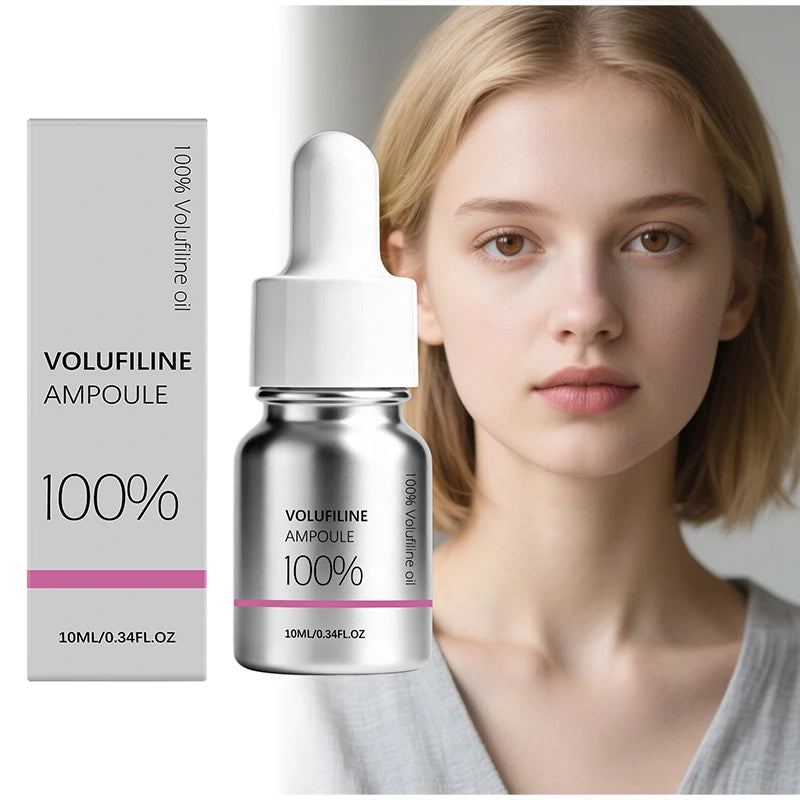 100% Pure Volufiline Plumping Ampoule Serum, Skin Care Essential for Facial Volume & Even Skin Tone, Fast-Absorbing Hydrating