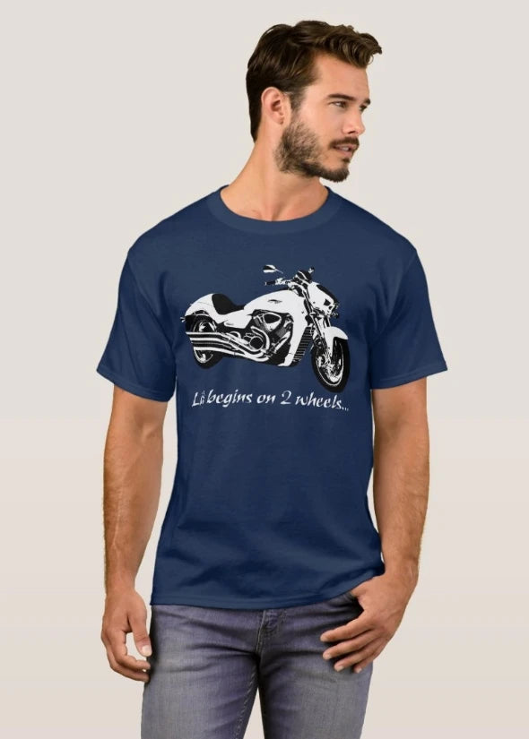 Retro Boulevard M109R Motorcycle T-Shirt 100% Cotton O-Neck Short Sleeve Summer Casual Mens T-shirt Streetwear