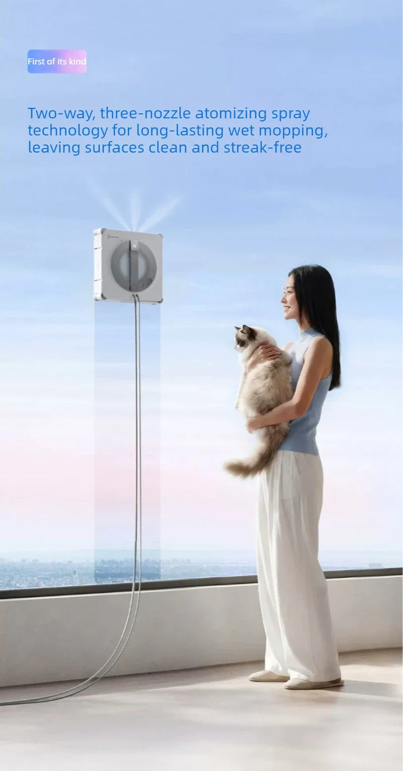 ECOVACS W2S PLUS Window Cleaning Robot Multi Functional Automatic Electric Window Glass Cleaner Smart Cleaning Machine