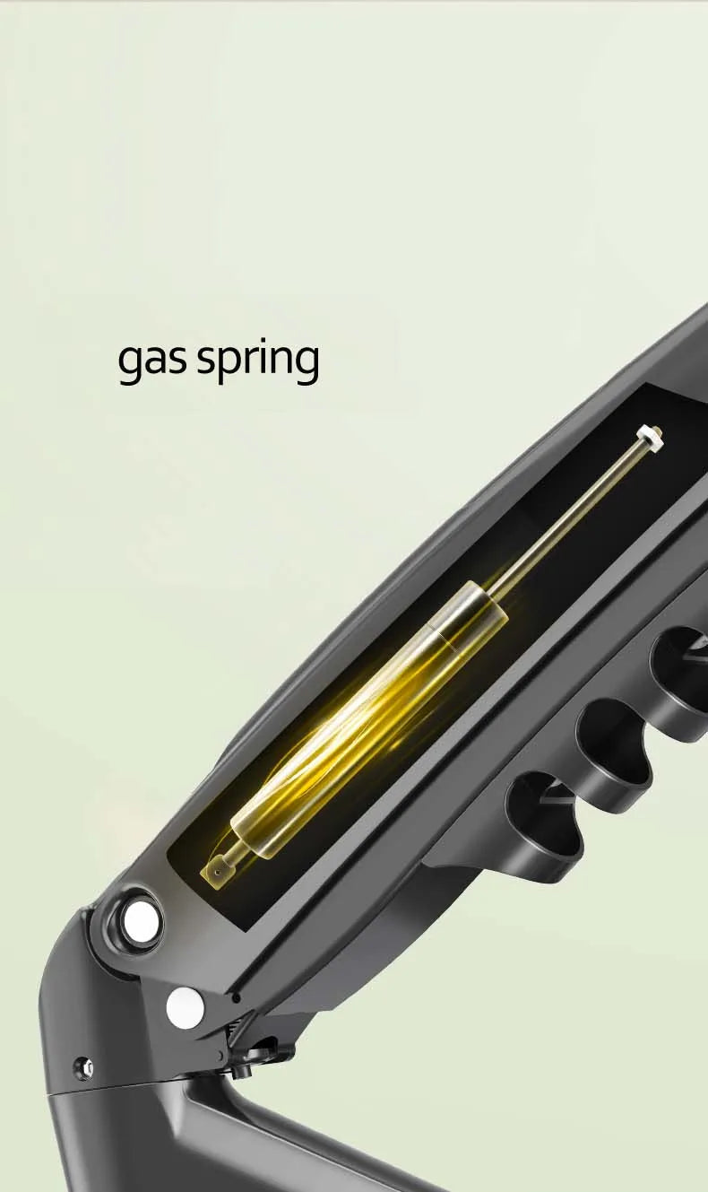 NEW F160 Gas Spring 10'-27' Dual Monitor Holder Arm Desktop 360 Rotate Computer Holder 2-9KG Monitor Bracket with 2 USB3.0