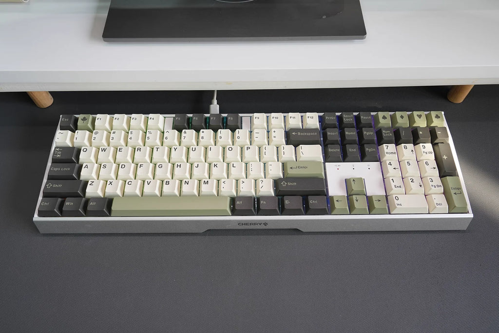 GMK olive 163 key ABS two-color molding keycap cherry height keycaps