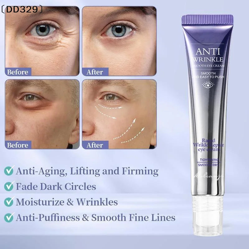 Anti Wrinkle Anti Dark Circle Eye Cream Roller Massager Moisturizing Eye Bags Anti Aging Hyaluronic Acid Eye Skin Care〔DD329〕