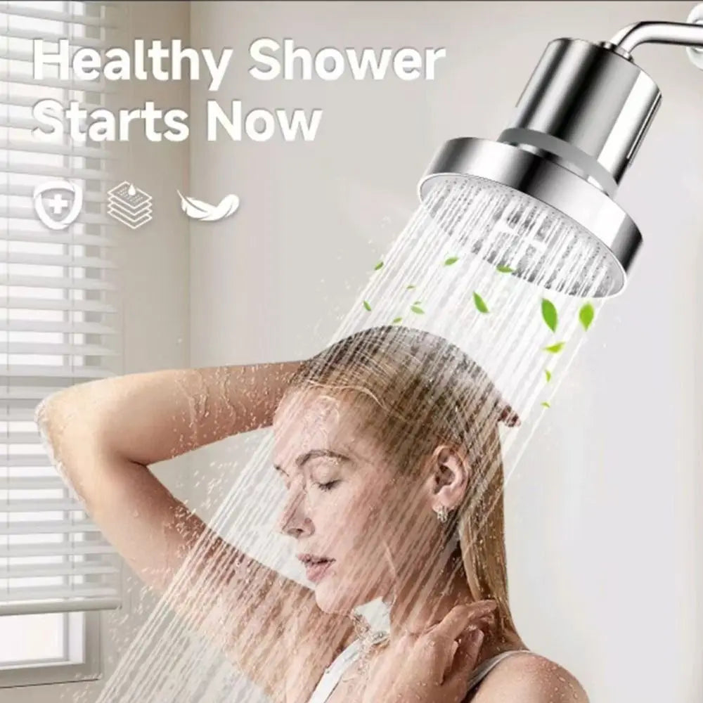 Pressurized Healthier Hair Filtered Shower Head Protect Hair Removes Chlorine Shower Filter Reduce Hair Shedding