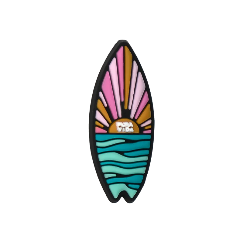 1/30PCS Shoe Charms New Hawaiian Style Flower Surf Board Shoe Accessories Pins for Clog Kawaii Women Men Cute Shoe Decoration