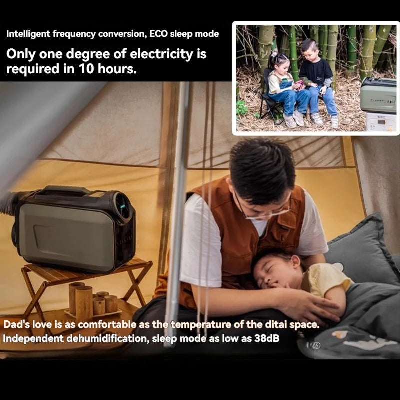 Portable 12V/24V Air Conditioner for Car Truck RV Camper Outdoor Camping - No Installation, Cooling Only All-in-One