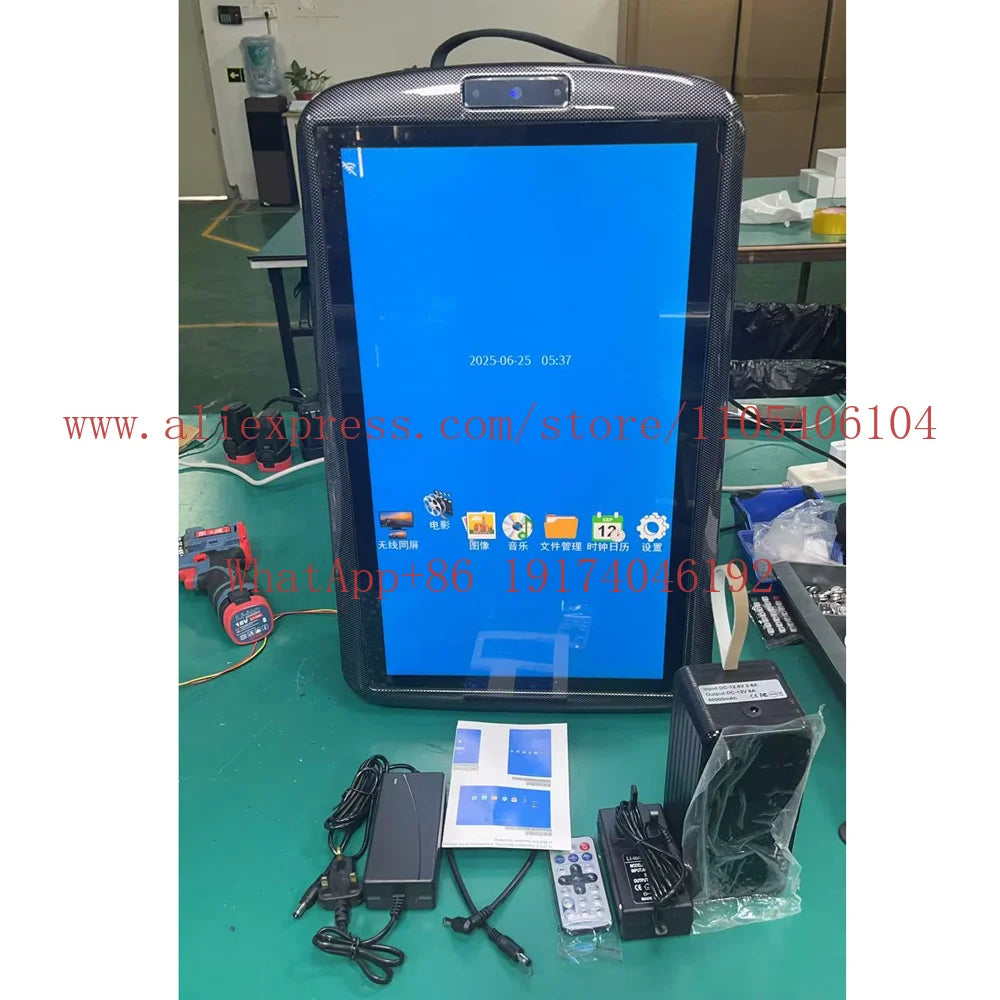 LCD LCD charging backpack outdoor promotion mobile display advertising machine