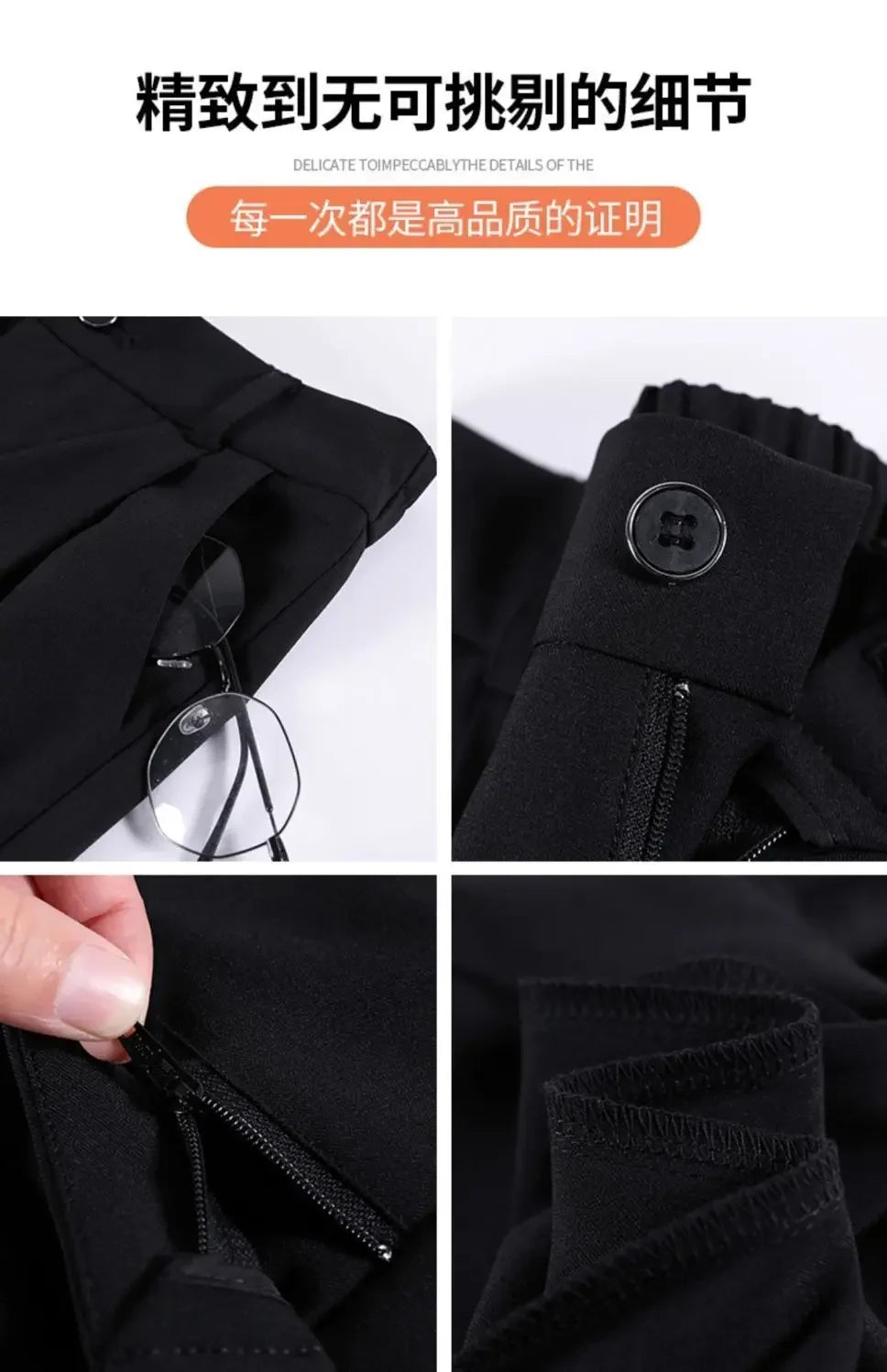 Suit Shorts Women Wear Loose Waist Tight Waist High Thin Loose Straight Leisure A -line Wide -legged Female Three -point Pants