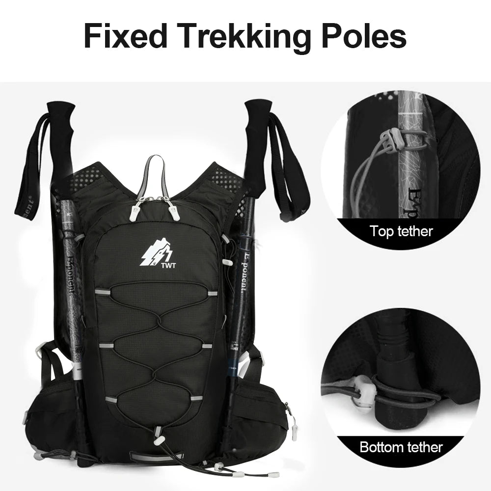 Outdoor Lightweight Backpack 20L Trail Running Backpack Cycling Bag Mountaineering Backpack Hiking Backpack Hydration Backpack